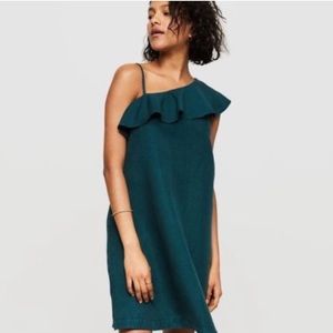 Lou and Grey green one shoulder dress